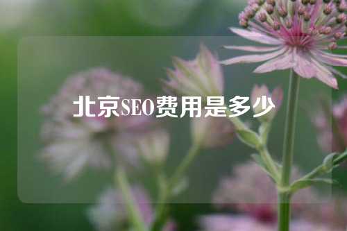 北京SEO费用是多少